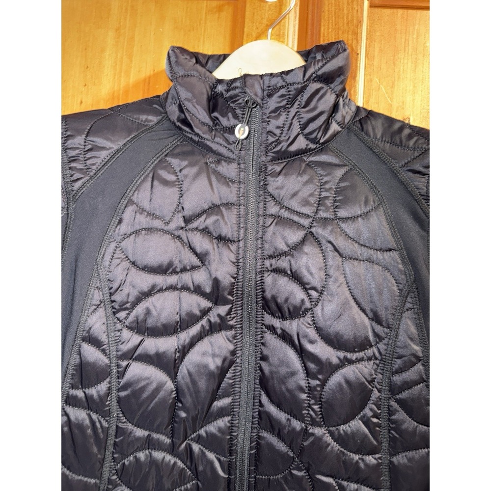 Kerrits Jacket Coat Puffer Quilted Women's L Black Horseback Riding Equestrian - Picture 2 of 9